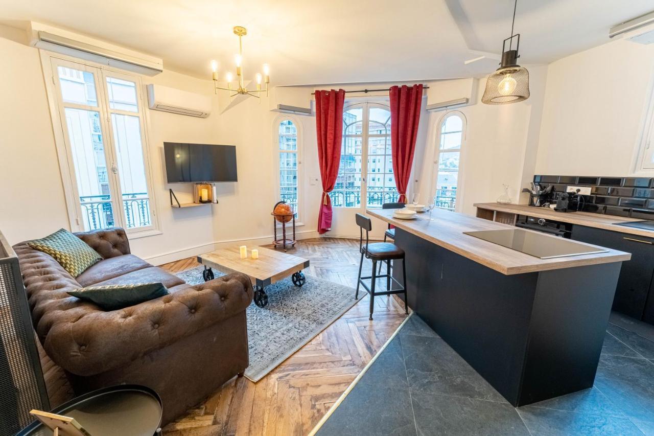 Jacuzzi-Nice Quartier Des Musiciens-Loft Bagian luar foto